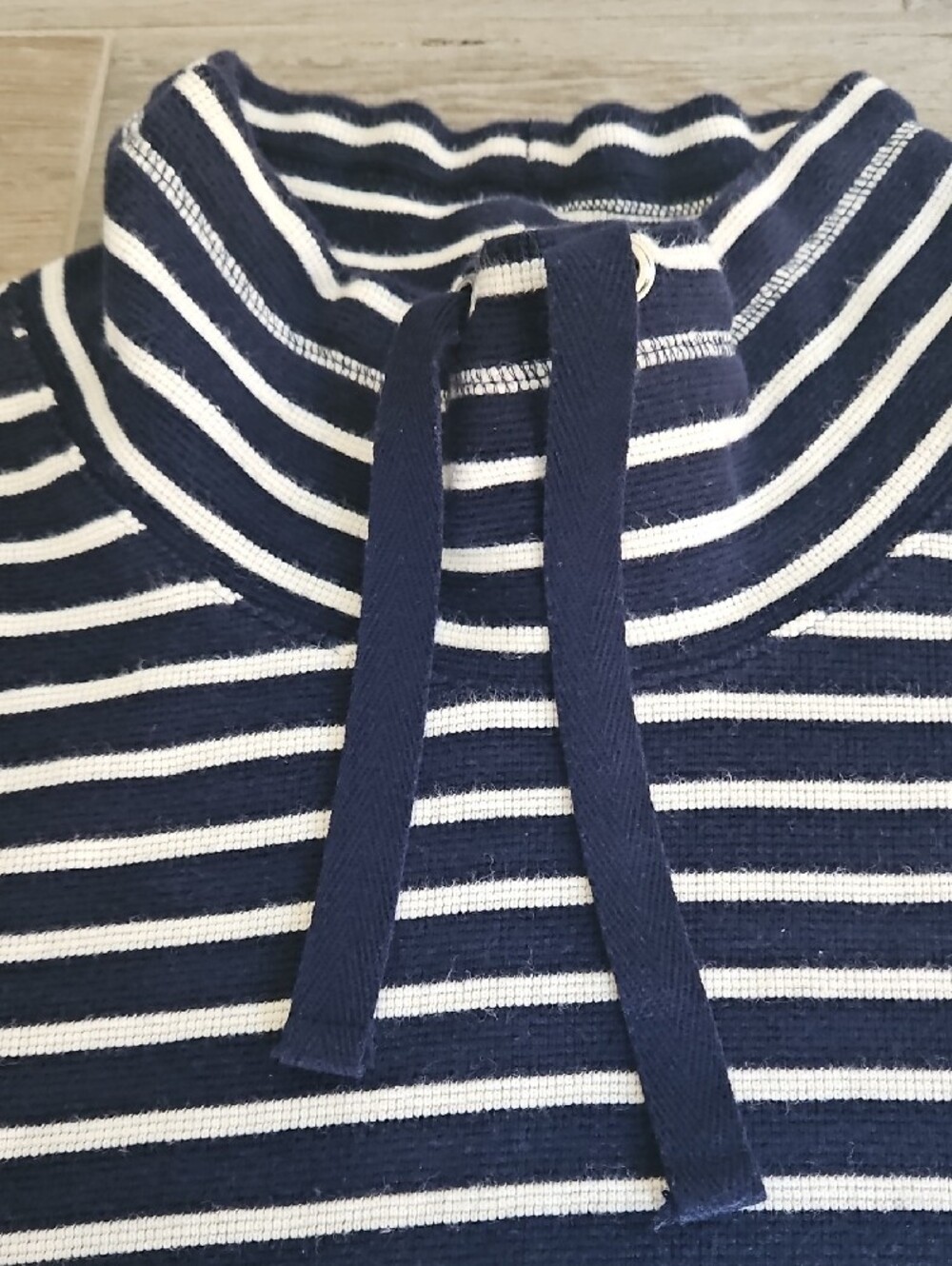 J. Crew Navy and White Striped Top - Picture 4 of 11